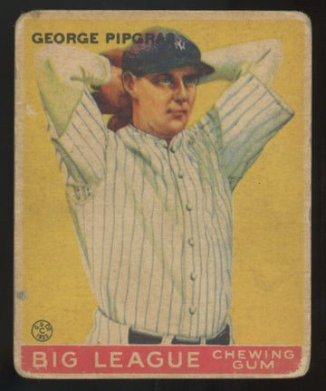 1933 Goudey George Pipgras #12 Poor