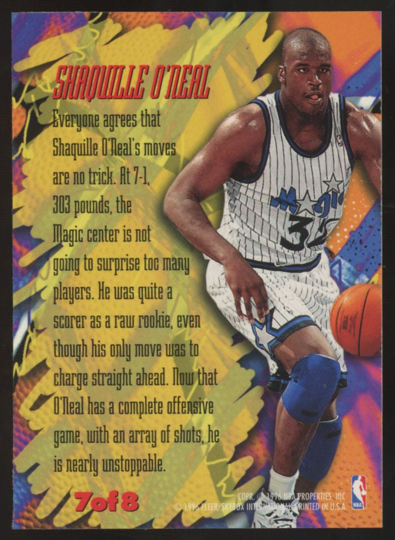 1995-96 Fleer Metal Shaquille O'Neal Scoring Magnet #7