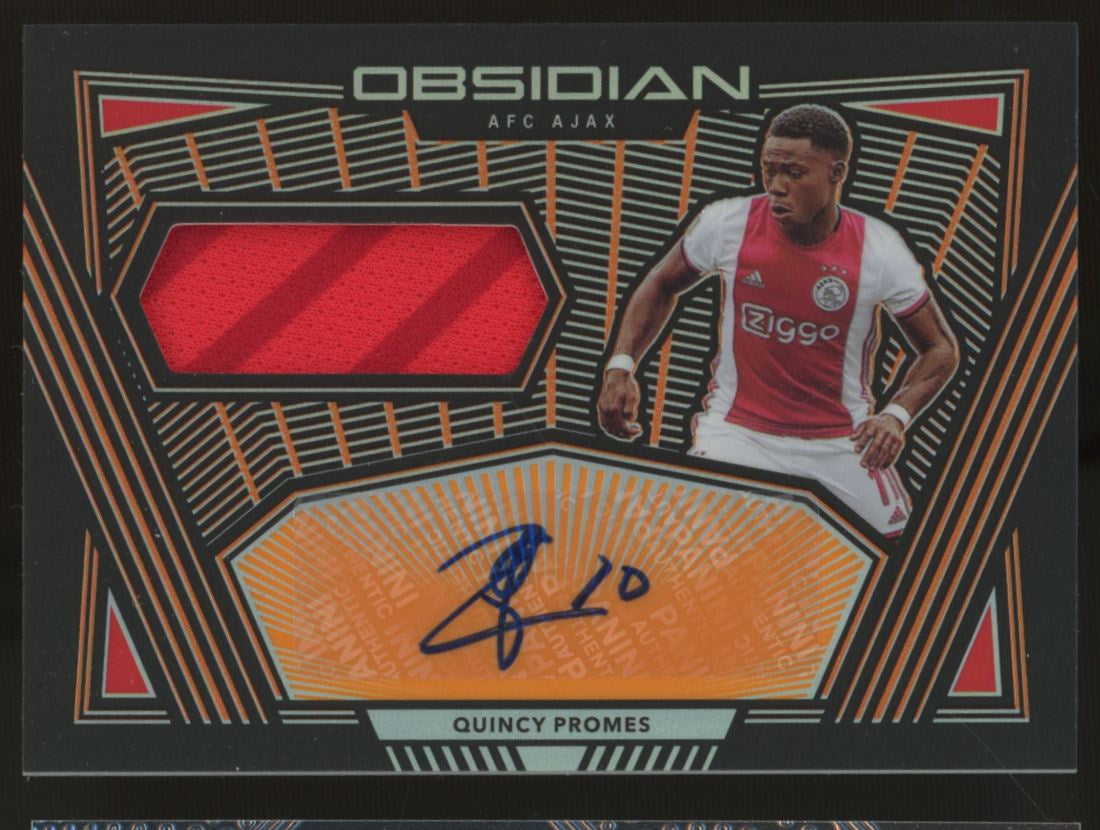 2019/20 Obsidian Soccer Quincy Promes Patch Auto Orange /50 #JA-QP