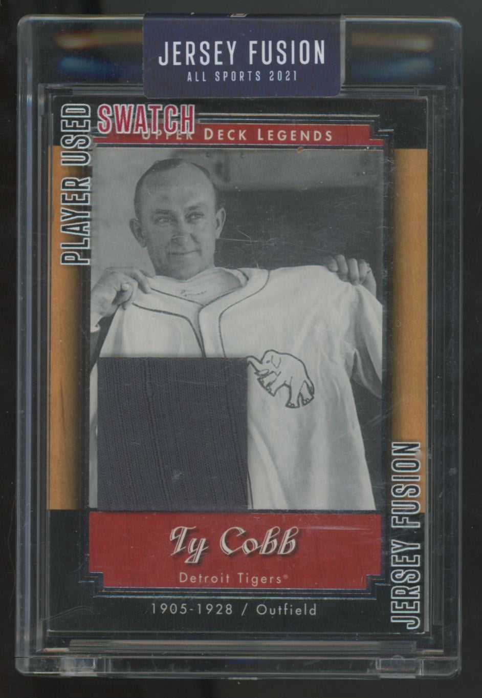2021 Jersey Fusion All Sport Ty Cobb Used Patch #JF-TCSJ