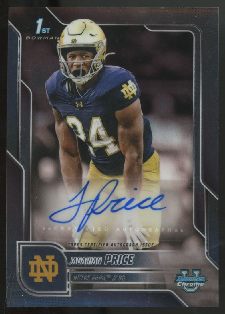 2025 Bowman University Chrome Jadarian Price Prospect Auto #BCA-JPR