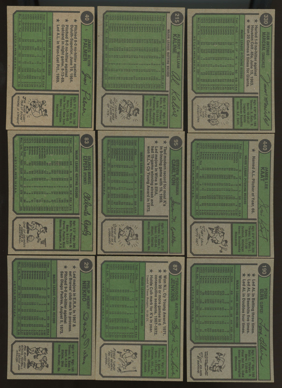 1974 Topps Baseball Complete Set (660) EX-EX+