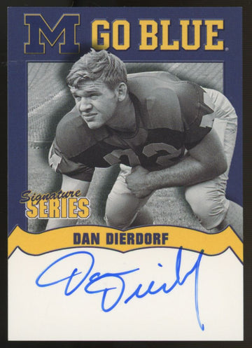 2002 TK Legacy Signature Series Dan Dierdorf Auto #MGB4 "A"