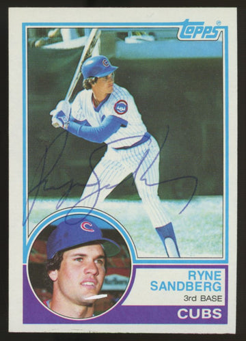 1983 Topps Ryne Sandberg RC #83 Signed Autographed Card JSA