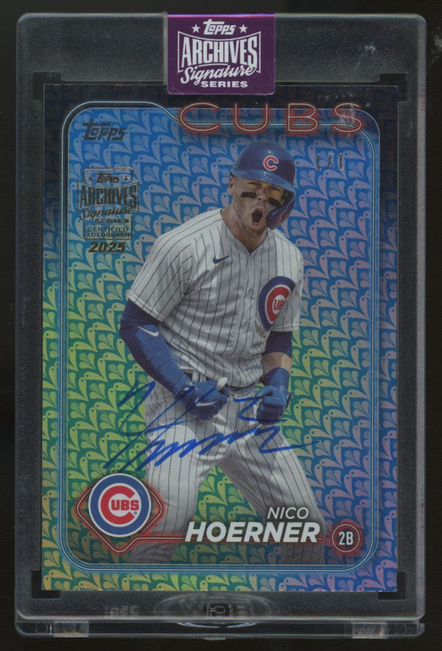 2025 Topps Archives Signature Series Nico Hoerner Auto 1/1 #204