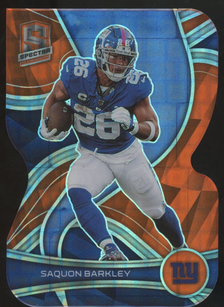 2022 Panini Spectra Saquon Barkley Neon Orange Die-Cut /15 #69