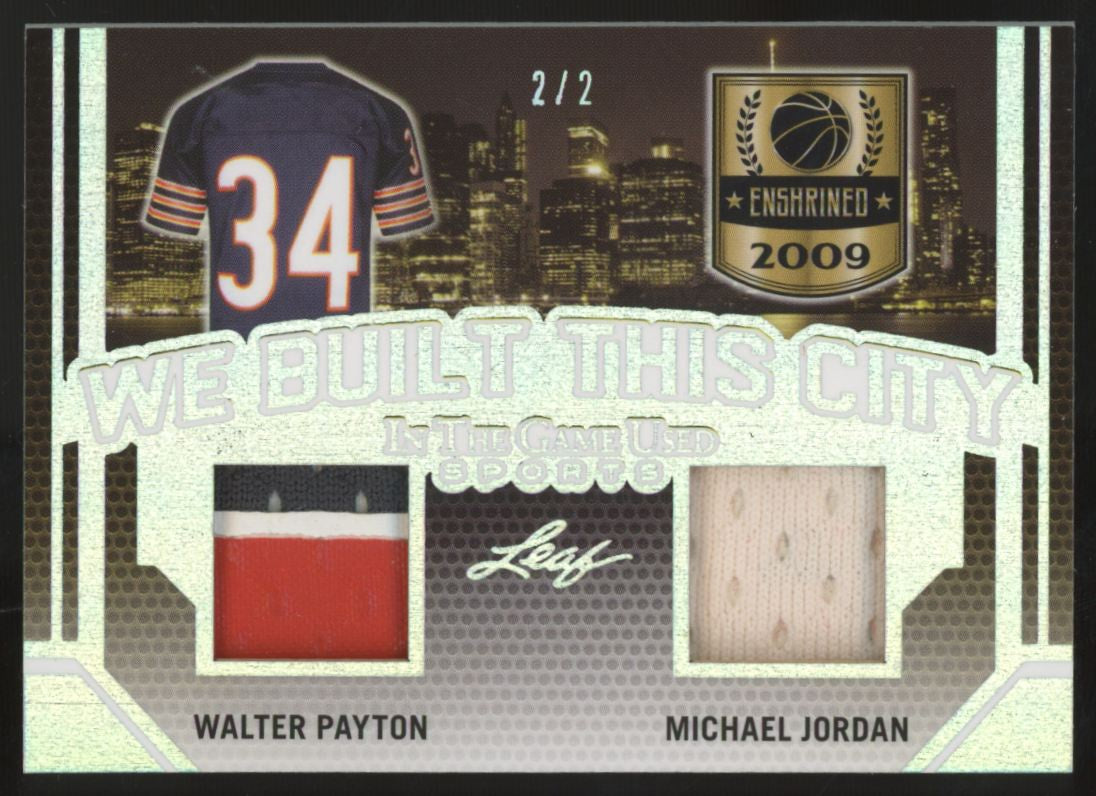 2019 Leaf ITG Payton/Jordan We Built This City Dual Enshrined Patch /2 #WBTC-01
