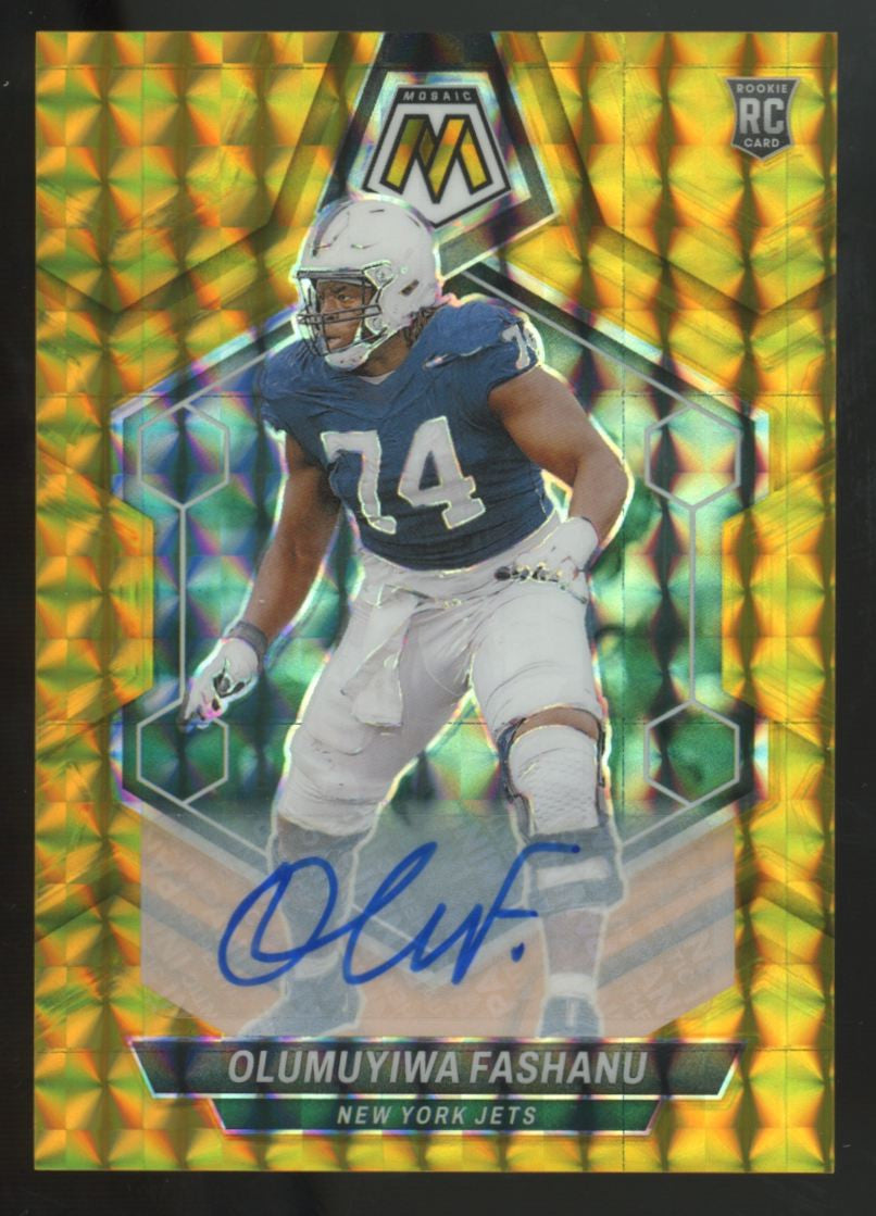 2024 Panini Mosaic Olumuyiwa Fashanu RC Gold Auto /10 #311