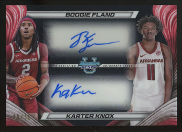 2024-25 Bowman Best University Boogie Fland/Karter Knox Black Dual Auto /10