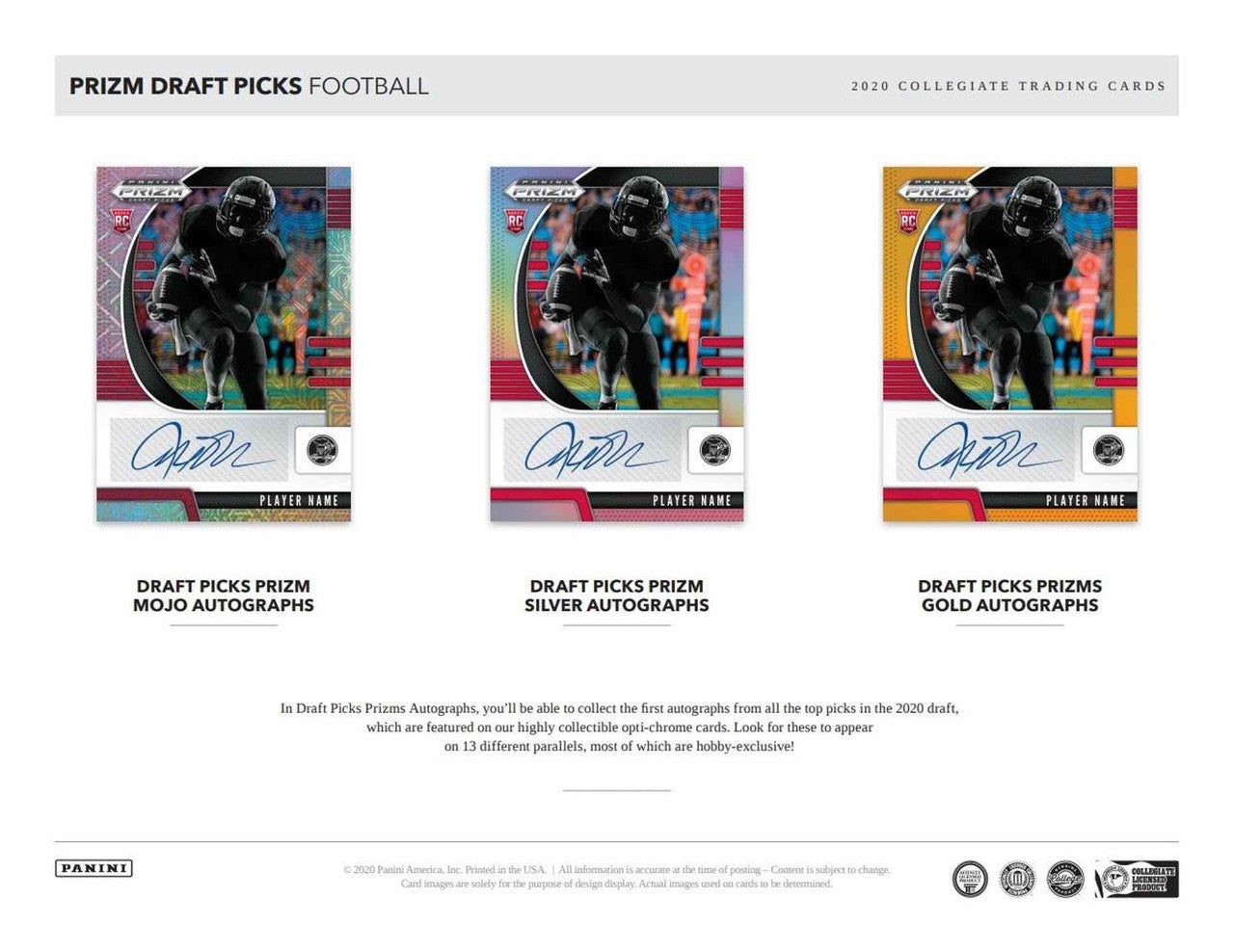 2020 Panini Prizm Draft Picks Football Hobby Box