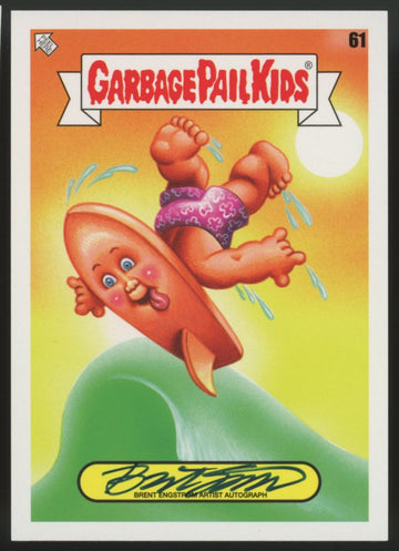 2021 Garbage Pail Kids Go On Vacation Brent Engstrom Artist Auto /75 #61