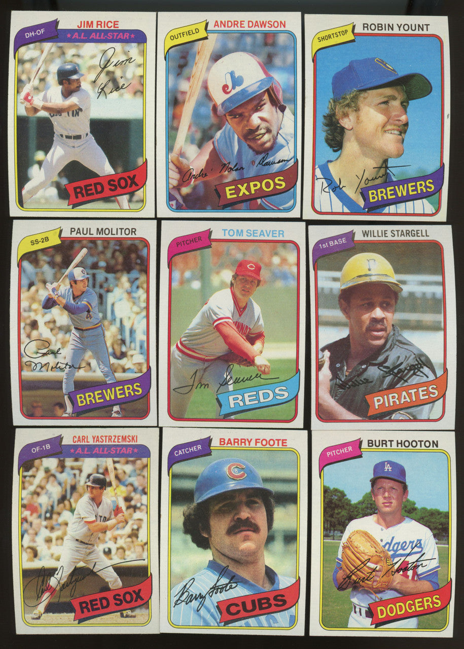 1980 Topps Baseball Complete Set (726) NM/MT Henderson RC