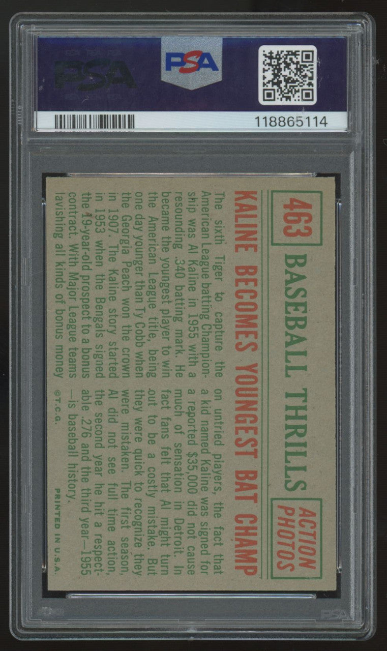 1959 Topps Al Kaline Youngest Bat Champ #463 PSA 7 *114