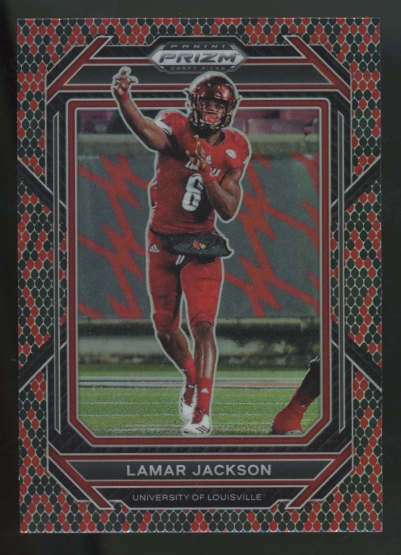 2023 Panini Prizm Draft Lamar Jackson Snakeskin SSP #67