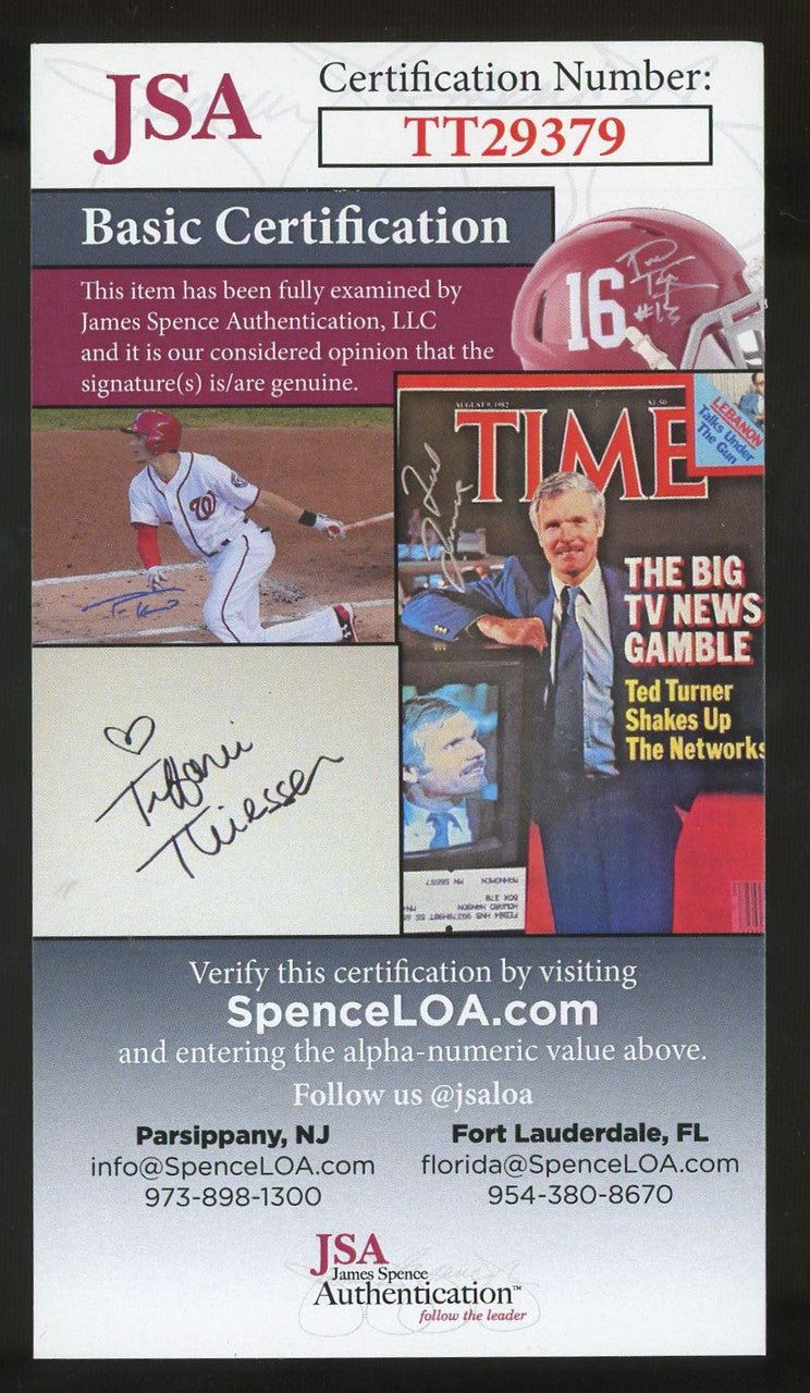 Sheraton Inn Fred Lindstrom #23 Signed Auto JSA