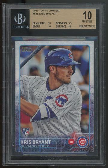 2015 Topps Limited Kris Bryant RC #616 BGS 10 Pristine