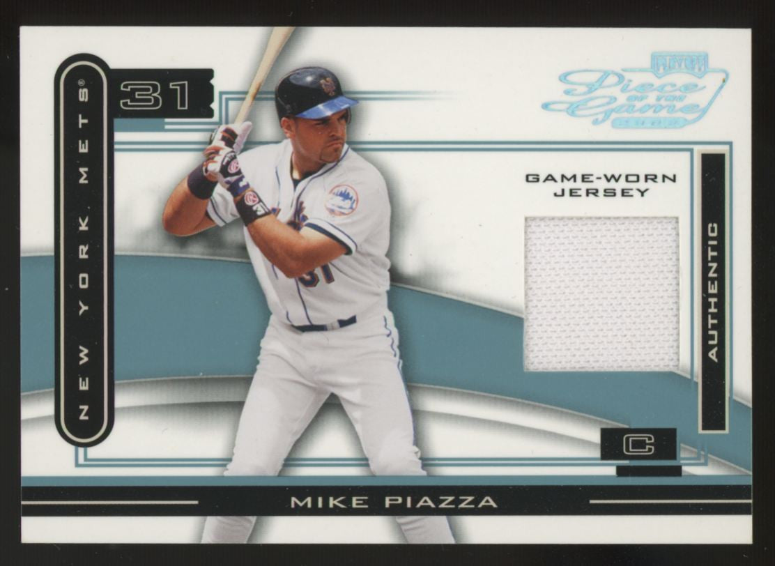 2003 Playoff Piece Of The Game Mike Piazza Platinum Jersey Patch /25 #POG-69