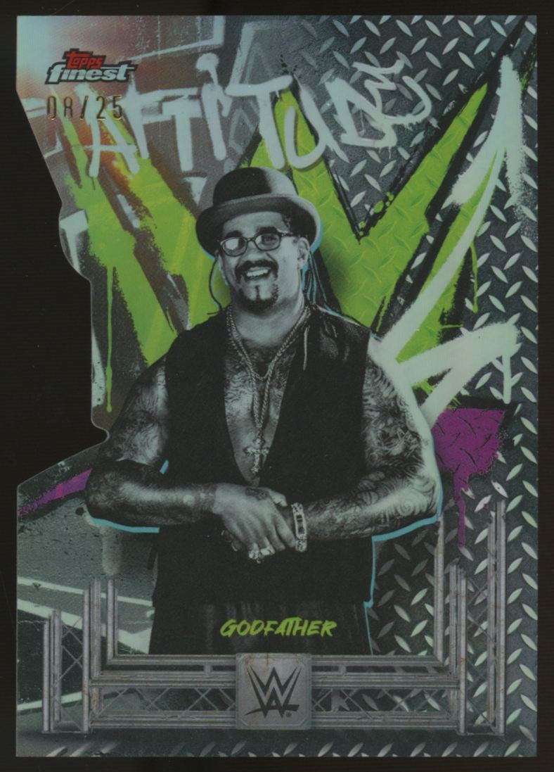 2025 Topps Finest WWE Godfather Rare Die-Cut /25 #219