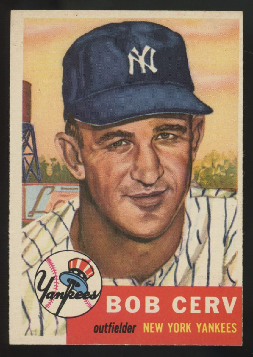 1953 Topps Bob Cerv RC #210 EX/MT