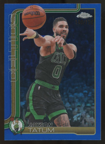 2025-26 Topps Chrome Update Jayson Tatum Blue /150 #8