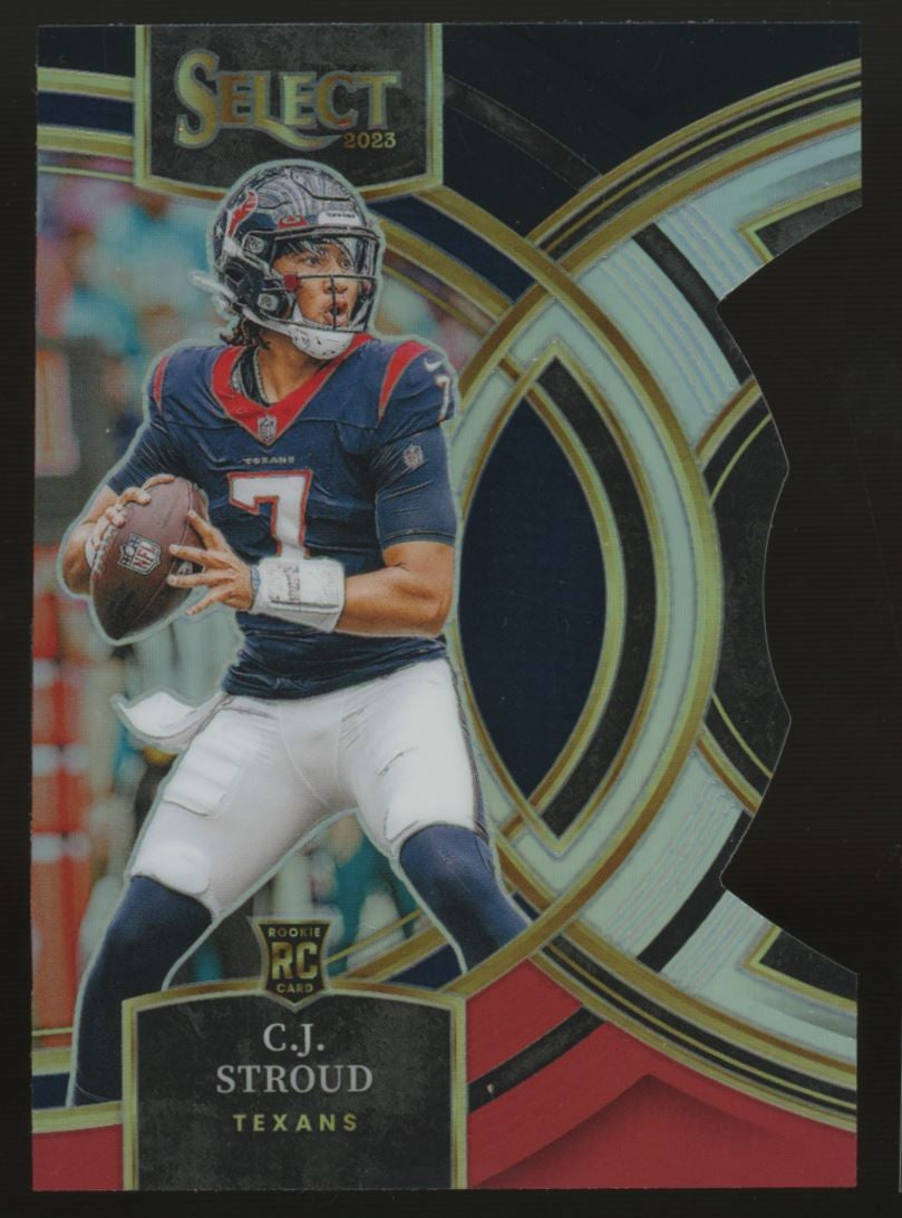 2023 Select CJ Stroud RC Premier Die Cut Red Black #183