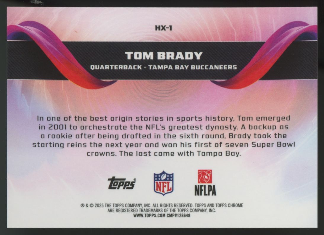 2025 Topps Chrome Tom Brady Helix SSP #HX-1