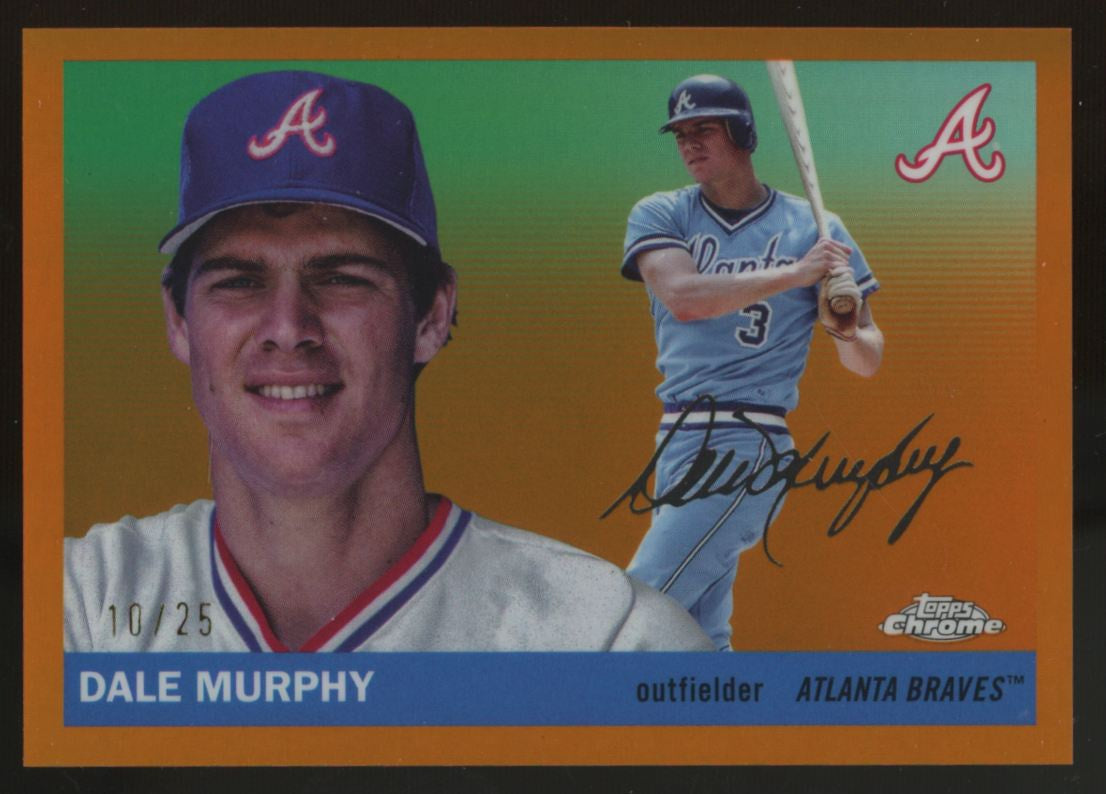 2025 Topps Chrome Platinum Anniversary Dale Murphy Orange Refractor /25 #363