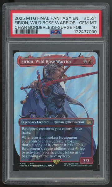 2025 Magic Firion Wild Rose Warrior Final Fantasy Surge Foil #0531 PSA 10