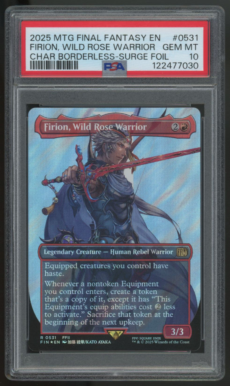 2025 Magic Firion Wild Rose Warrior Final Fantasy Surge Foil #0531 PSA 10