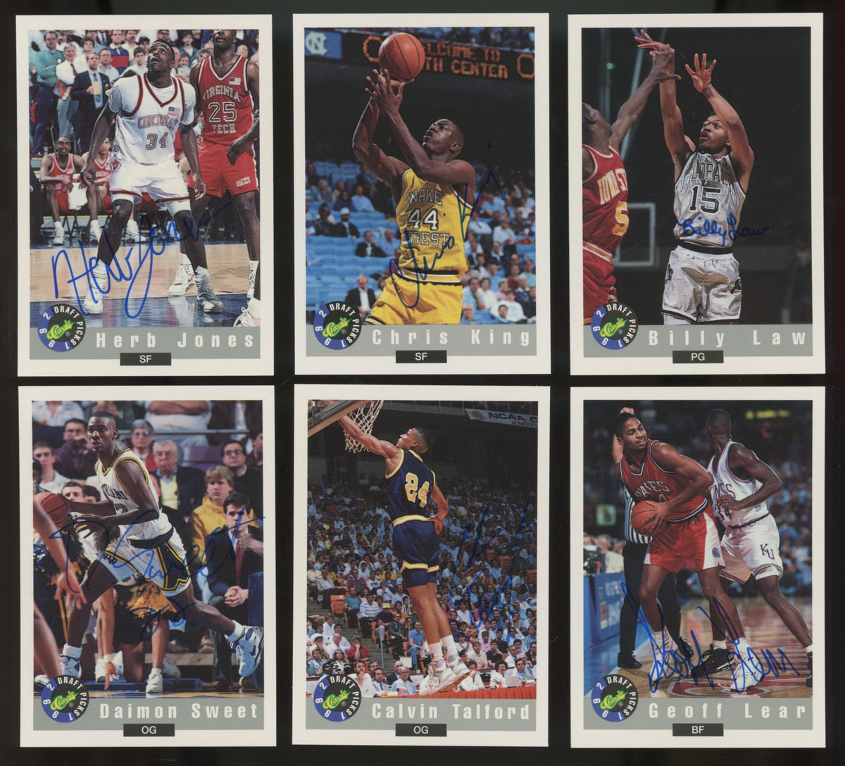 1992 Classic Draft Picks Autos (Lot Of 42) Dikembe Mutombo, Alonzo Mourning