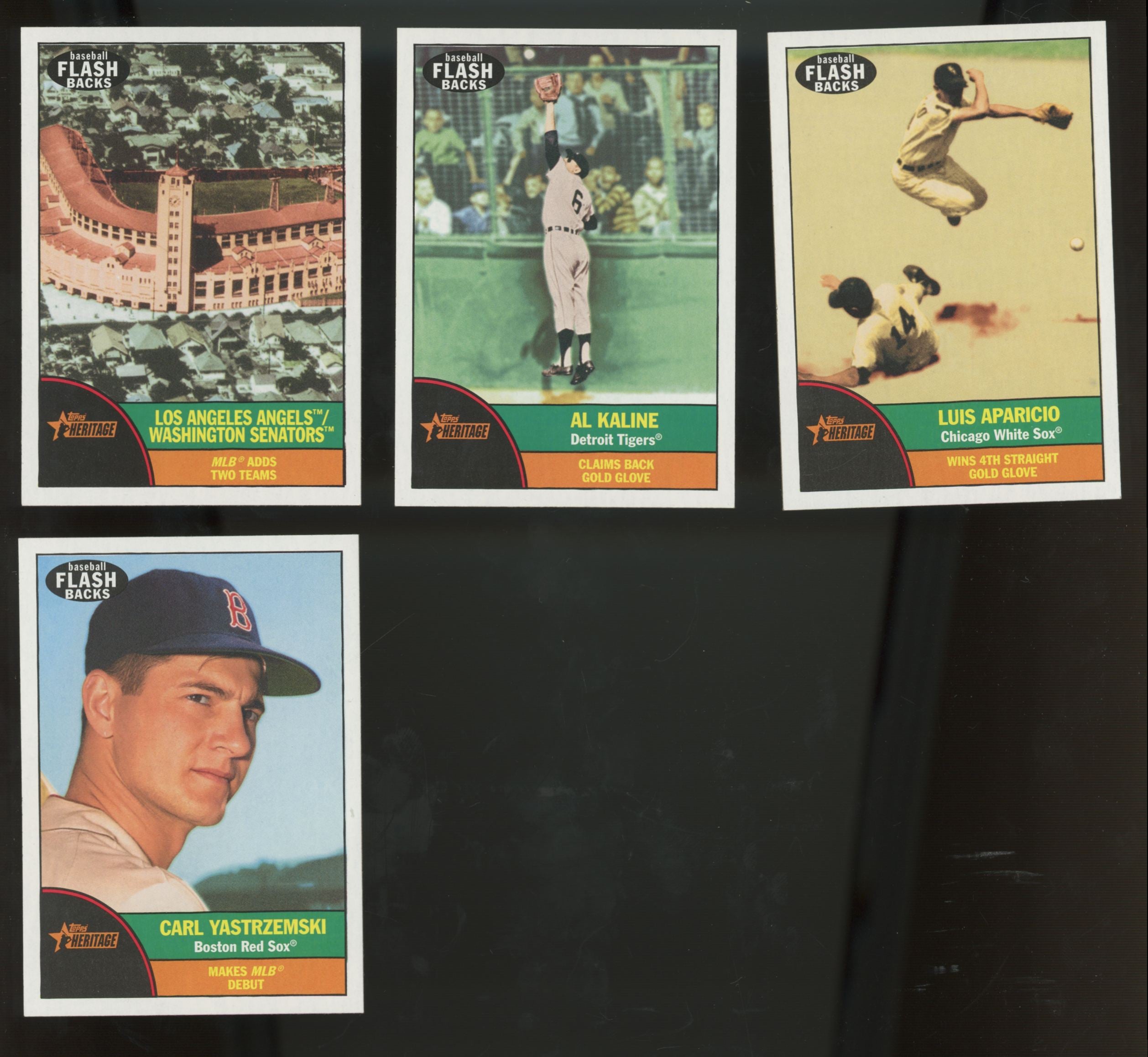 2010 Topps Heritage Baseball Flashbacks & News Complete Sets (10/10) & (10/10)