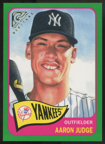 2019 Topps Gallery Aaron Judge Heritage Green /250 #HT-22