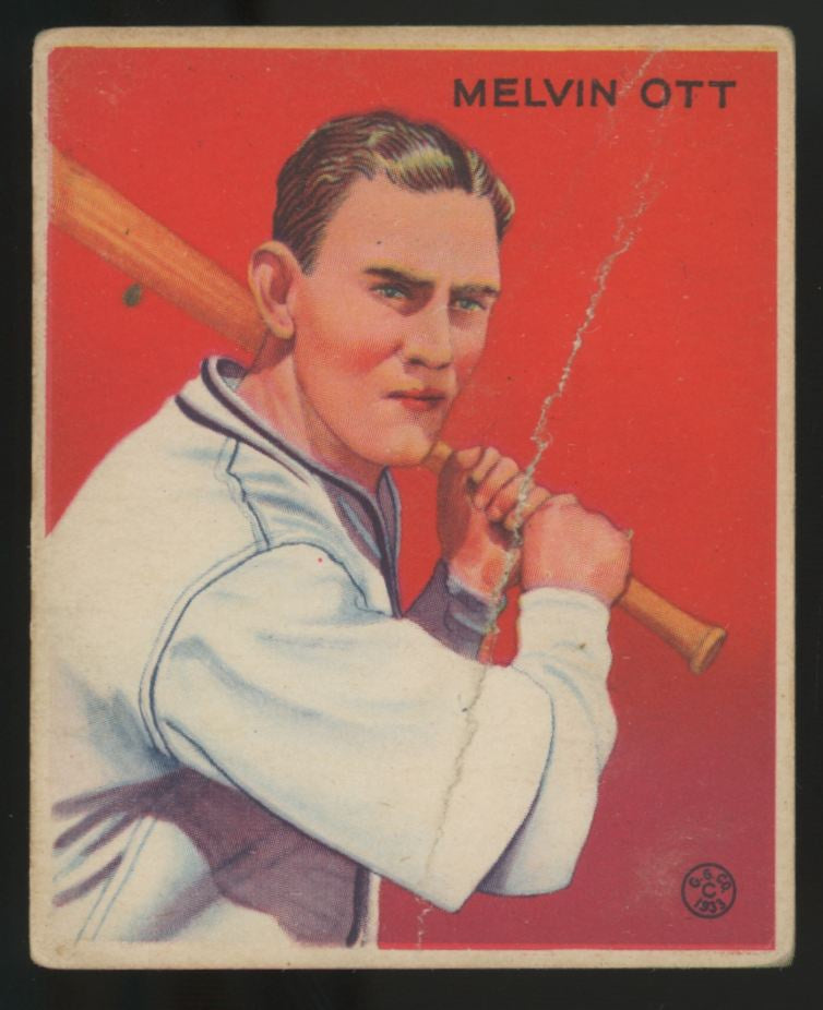 1933 Goudey Melvin Ott #207 Poor