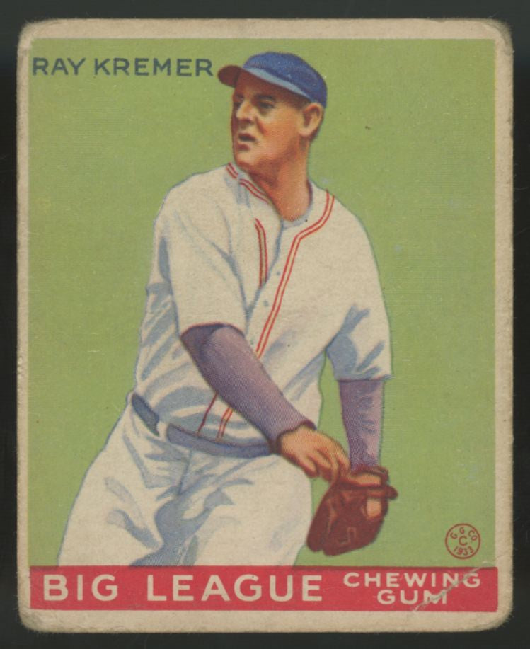 1933 Goudey Ray Kremer #54 F/G