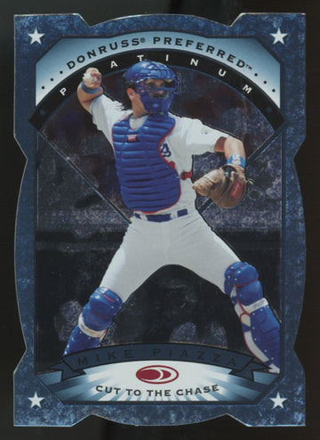 1997 Donruss Preferred Mike Piazza Cut To The Chase Platinum Die-Cut #107