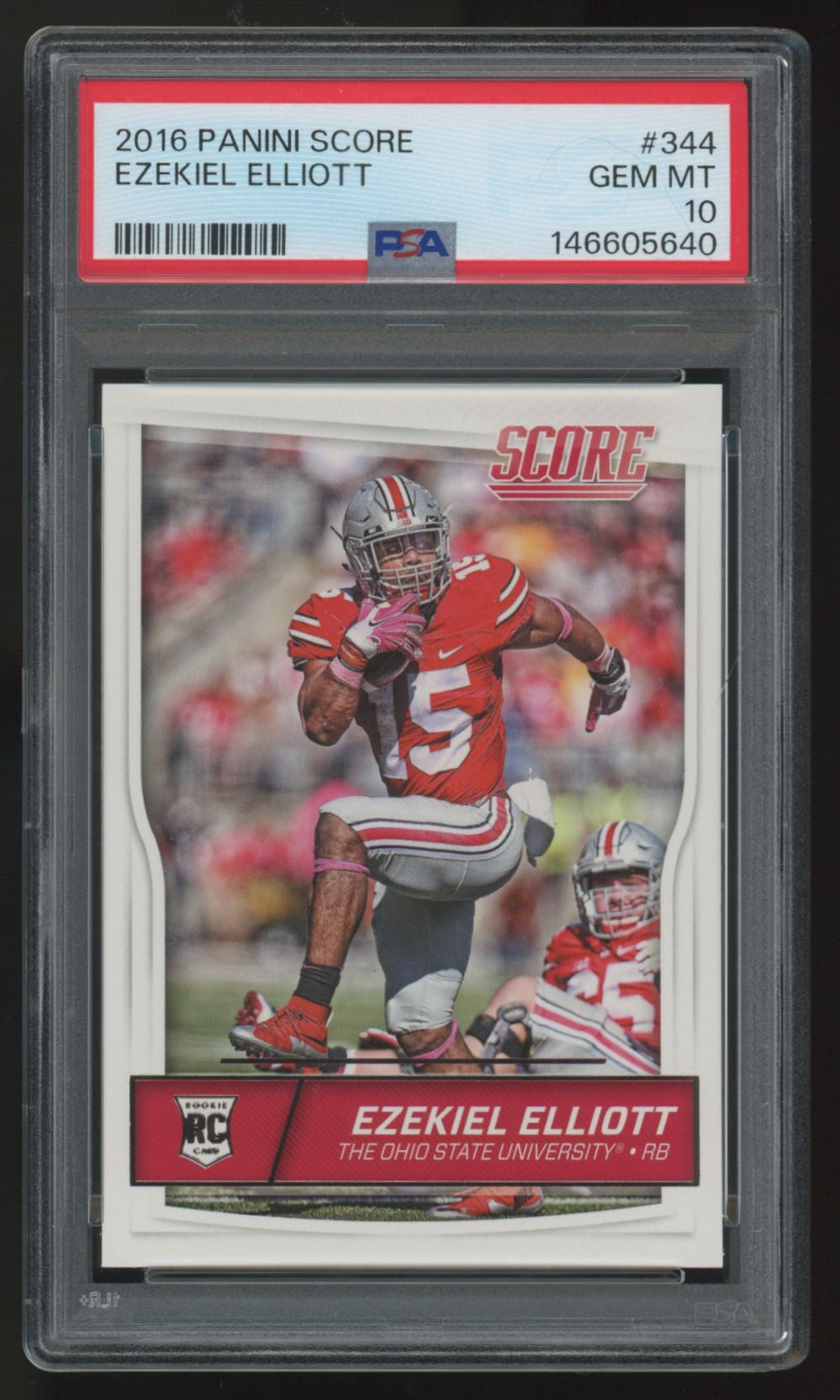 2016 Panini Score Ezekiel Elliot RC #344 PSA 10