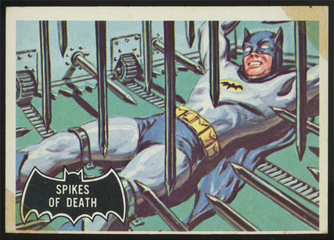 1966 Topps Batman Lot Of 4 Low Grade