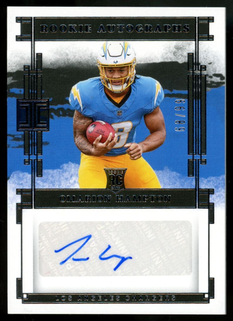 2025 Panini Impeccable Omarion Hampton RC Auto /99 #RA-OHN