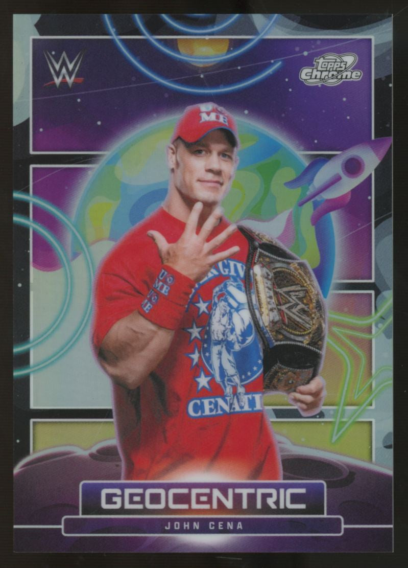 2026 Topps Chrome Cosmic WWE John Cena Geocentric SSP #GC-20