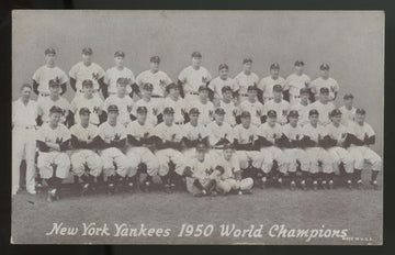 1947-1966 Exhibits New York Yankees 1950 World Series Champions G/VG (Creases)