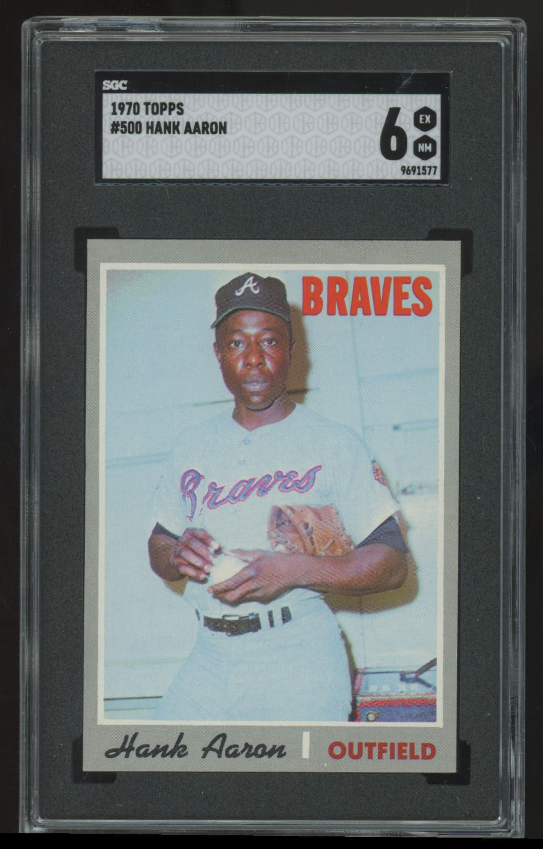 1970 Topps Hank Aaron #500 SGC 6 *577