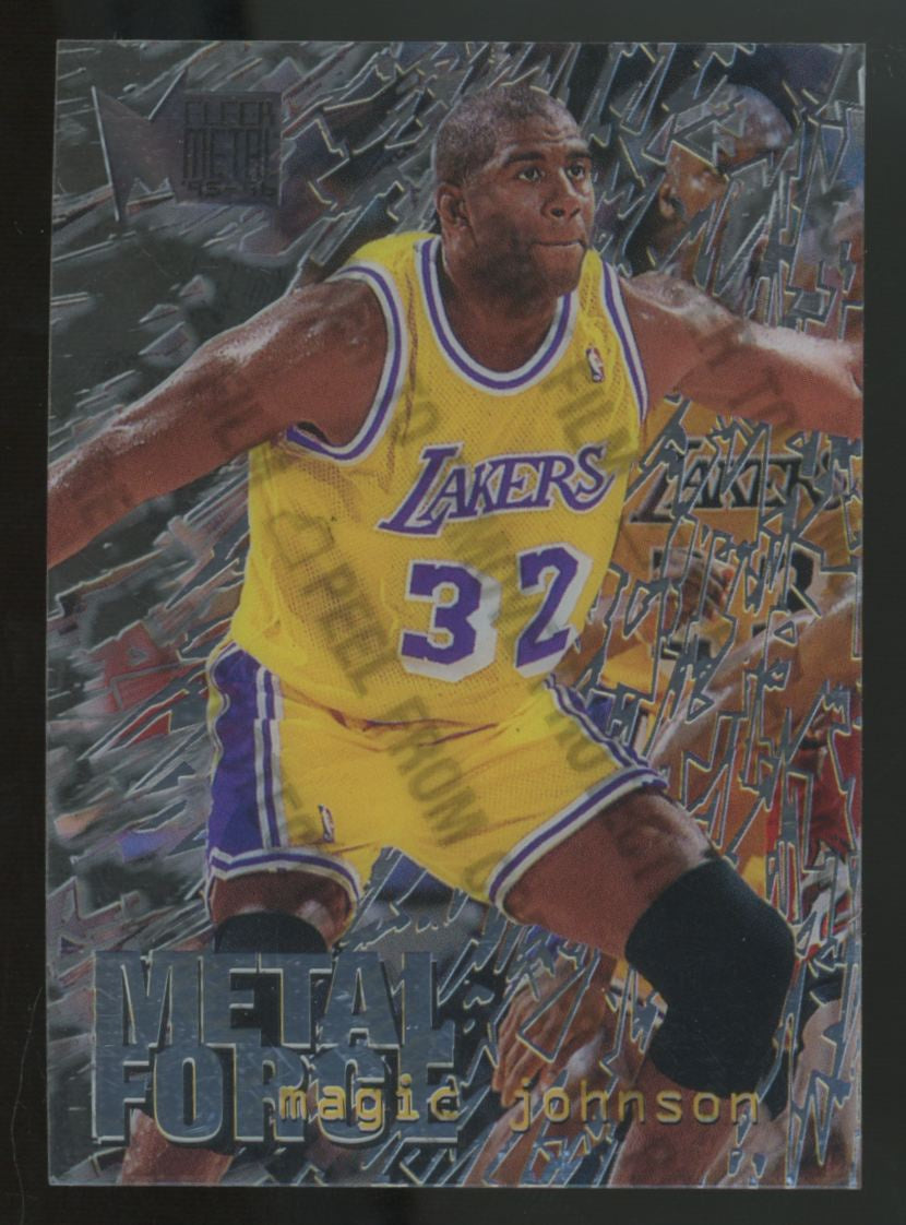 1995-96 Fleer Metal Magic Johnson Metal Force #6