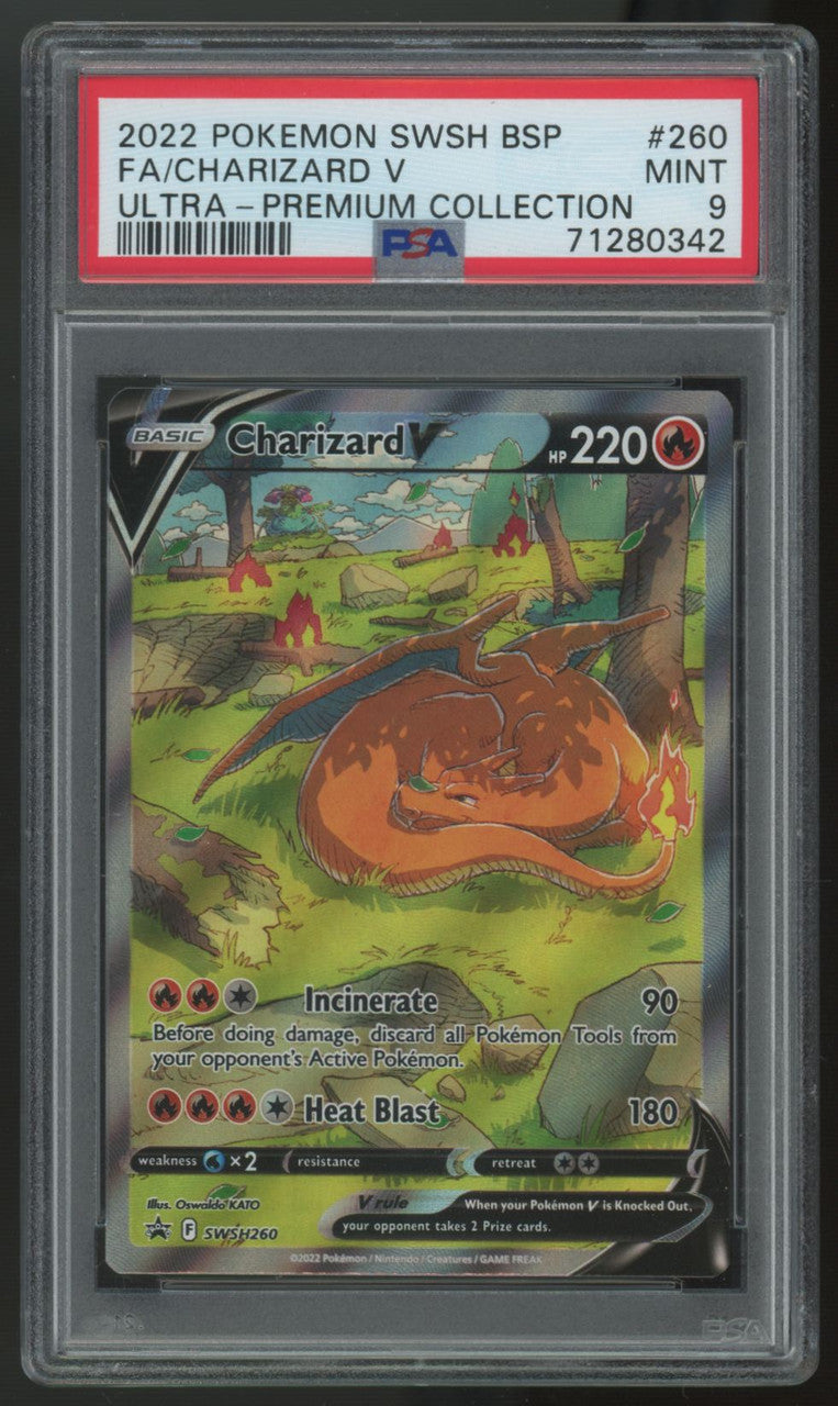 2022 Pokemon Charizard V Ultra Premium Collection Promo #260 PSA 9