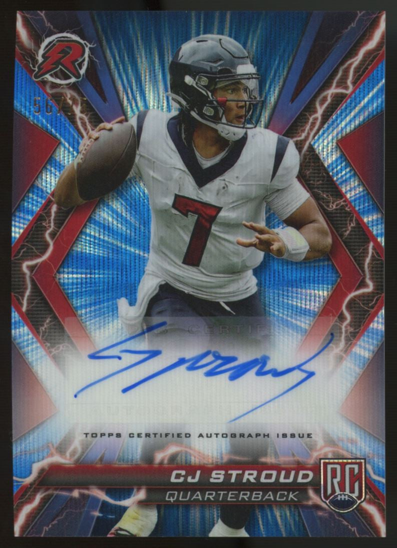 2023 Topps Composite Resurgence CJ Stroud RC Auto Blue Wave /75 #RRS-CJS