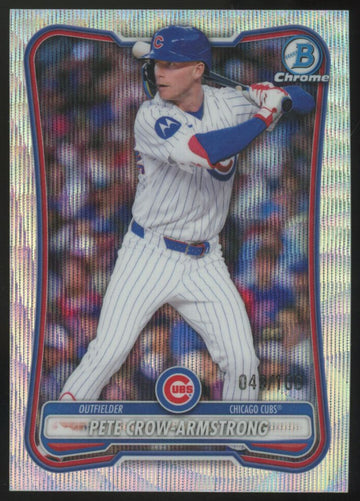 2026 Bowman Chrome Pete Crow-Armstrong Wave Refractor /100 #91