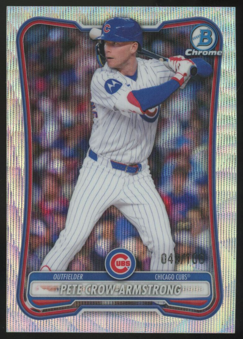 2026 Bowman Chrome Pete Crow-Armstrong Wave Refractor /100 #91