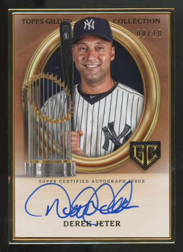 2024 Topps Gilded Collection Derek Jeter Onyx Champions Auto /10 #GCH-DJ