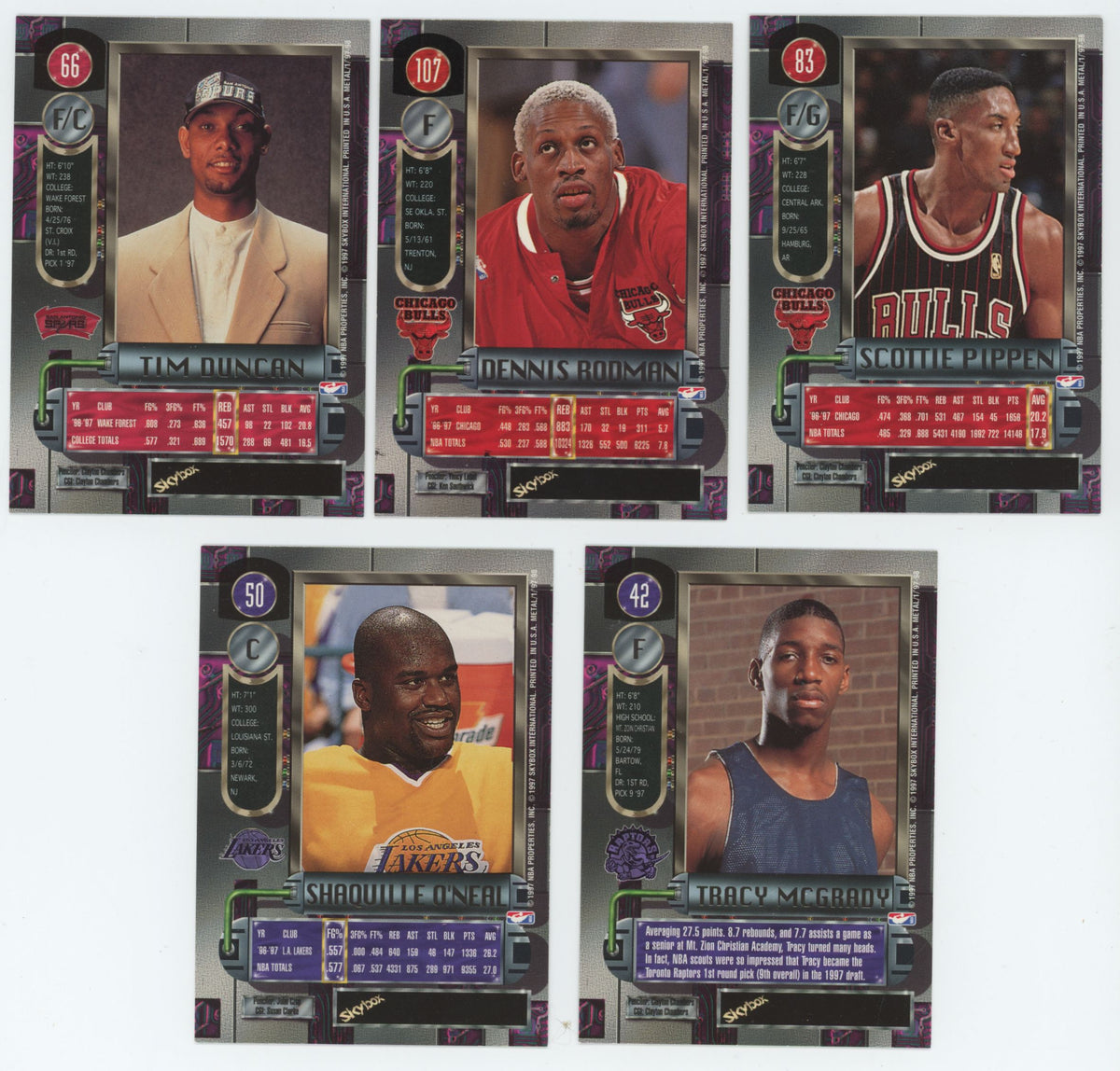 1997-98 Skybox Metal Universe Basketball Near Complete Set (120/125)NM-MT *Read*