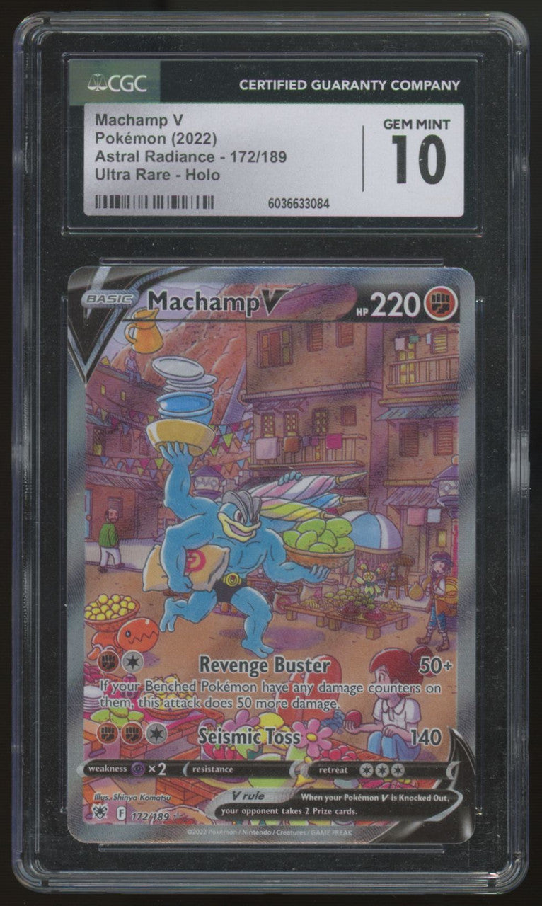 2022 Pokemon Machamp V Astral Radiance Ultra Rare Holo #172 CGC 10