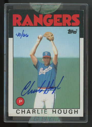 2004 Topps Originals Charlie Hough 1986 Signature Edition Auto /66 #275